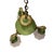This is a gorgeous brass pan antique art deco chandelier dating from the 1920s - 30s. Featuring lovely detailing with...