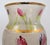 Art Nouveau Vintage Mont Joye Legras Hand Painted Iris Flower Frosted Glass Vase For Sale - Image 3 of 11