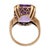 Vintage 10.80 Carat Amethyst 10k Yellow Gold Ring, Size 7.25 For Sale In Los Angeles - Image 6 of 6