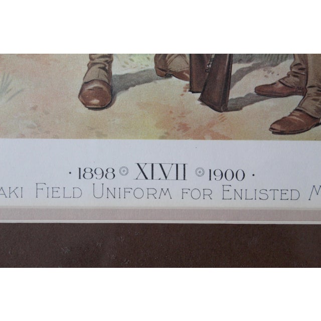 Chromolithograph by H. A. Ogden Military Uniforms - 19th Century European Soldiers, Matched Pair, Equestrian & Infantry Scenes - Antique Framed Prints For Sale - Image 14 of 17