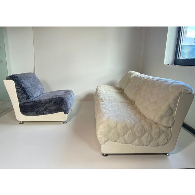 Mario Bellini White Modular Sofa by Mario Bellini for Roche Bobois, 1970s, Set of 4 For Sale - Image 4 of 4