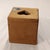 Wood Mid 20th Century Natural Hardwood Square Painted Tissue Box Cover For Sale - Image 7 of 10