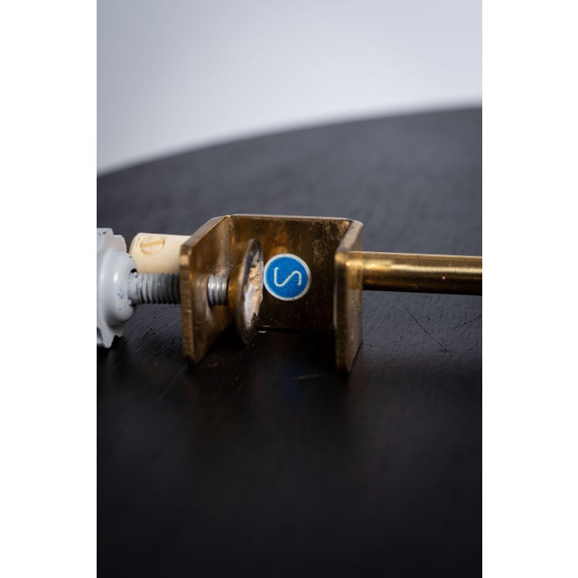 Gold Model 38B Table Clamp Lamp in Brass from BJS Skellefteå, 1960s For Sale - Image 8 of 9