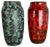 Super Color Crusty Fat Lava Vases from Scheurich, Germany, 1970s, Set of 2 For Sale