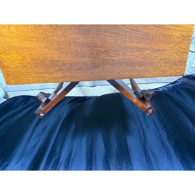 Wood Queen Anne Folding Game Table For Sale - Image 7 of 12