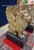 Mid-Century Console with Guardian Lions in Carved and Gilded Wood, 1950s For Sale - Image 3 of 6