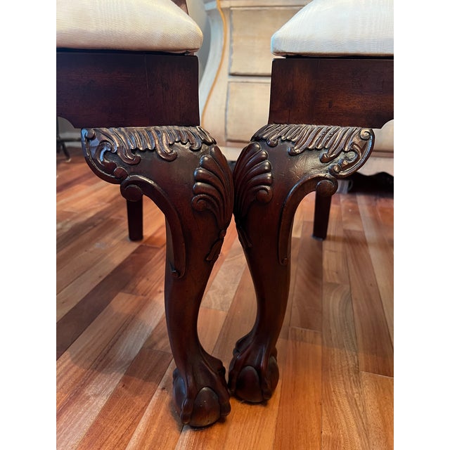 Vintage Maitland Smith Mahogany Ball & Claw Dining Chairs, Set of 4 For Sale In Chicago - Image 6 of 12