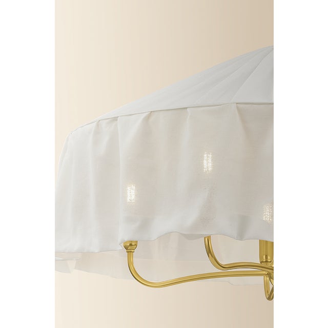 Metal Mitzi Shivonne 34 in. 5 Light Pendant in Aged Brass Finish For Sale - Image 7 of 8