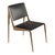 Art Deco "Vanquish" Chair With Bronze and Tailor Made Leather For Sale - Image 3 of 8
