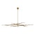 Kelly Wearstler for Visual Comfort Rousseau Grande Brass Eight-Light Chandelier For Sale