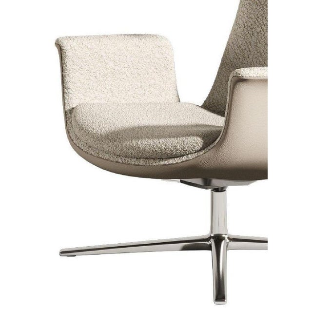 Odyssey Swivel Chain with Headrest in White by Eugeni Quitllet for BD Barcelona, 2022 For Sale - Image 4 of 6