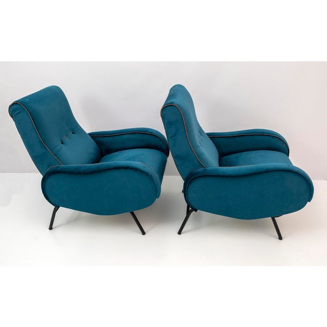 Vintage Reclining Chairs by Marco Zanuso, Italy, 1950s, Set of 2 For Sale - Image 12 of 12