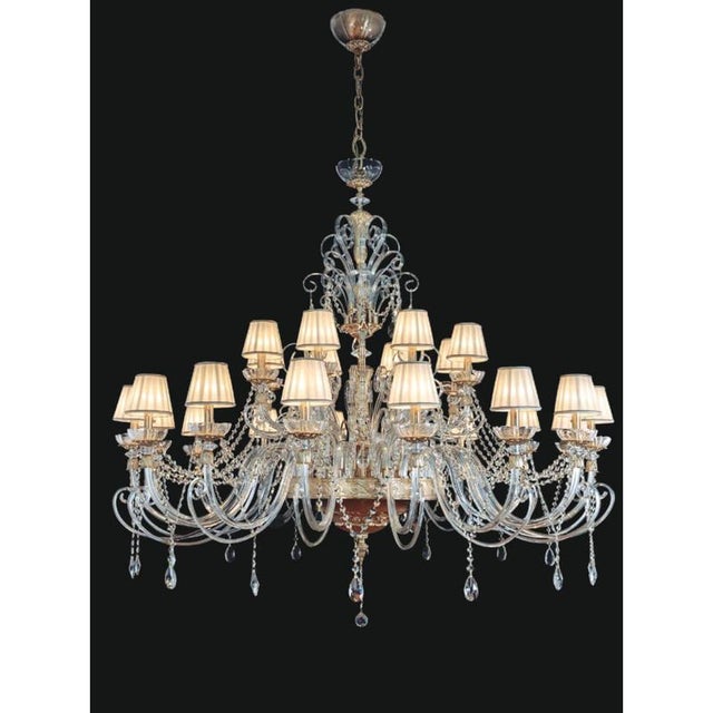 Gold Collection Royal Chandelier in Metal and Crystal by Jago For Sale - Image 8 of 9