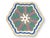Mottahedeh Mottahedeh Charleston Feather Hexagonal Trays, Set of 4 For Sale - Image 4 of 4