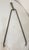 Up for sale is a pair of rare antique 18th century wrought iron and brass English fireplace tongs. The arms are wrought by...
