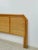 Wood Vintage Bamboo Wicker Queen Headboard Coastal Hollywood Regency MCM For Sale - Image 7 of 9