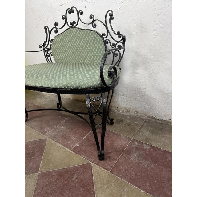 Wrought Iron Sofa attributed to Pierluigi Colli For Sale - Image 10 of 18