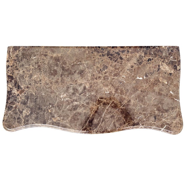 1980s Henredon Louis XV Style Serpentine Mahogany Commode With Marble Top & Ball and Claw Feet For Sale - Image 13 of 18