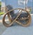 Tan 1960s Six-Strand Pretzel Lounge Chair | in Paul Frankl Style For Sale - Image 8 of 12