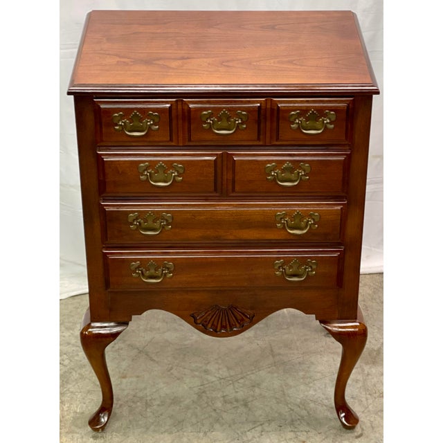 Vintage Solid Cherry American Drew Cherry Grove Collection Silver Chest