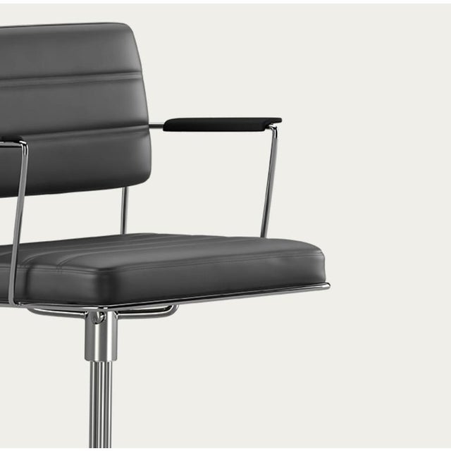 Black One Collection Time Chair Frame in Chrome and Upholstery from Henrik Tengler For Sale - Image 8 of 14