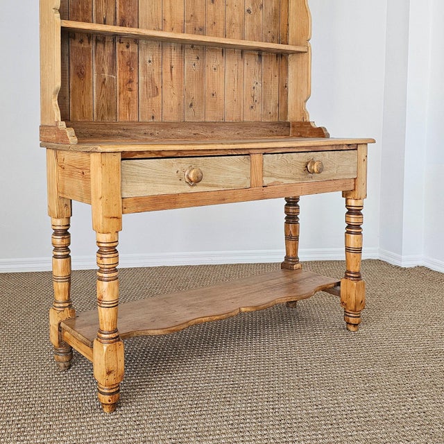 Antique English Pine Welsh Dresser - Circa 1890 For Sale - Image 4 of 14