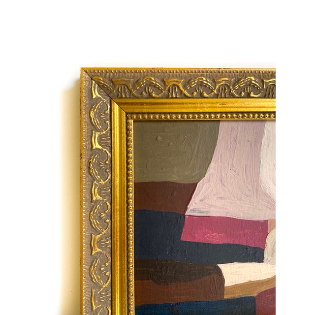Abstract "Moving Forward" 2026 Painting by Jessalin Beutler With Vintage Frame For Sale - Image 3 of 5