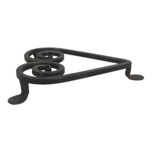 Vintage Wrought Iron Heart Shaped Trivet, Kettle Stand