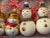 Splendid set of 50 Vintage European Christmas Ornaments figurines made- snowmen in a Holiday gift box. Made in an old...