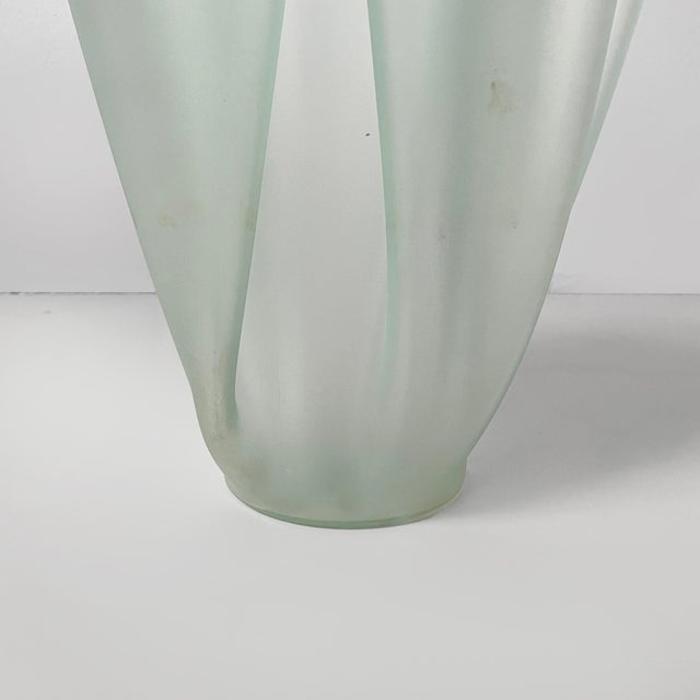 Italian Modern Glass Vase by Pietro Chiesa for Fontana Arte, 1980s For Sale - Image 12 of 13