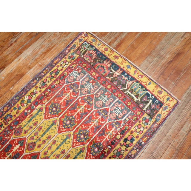 Turkish 19th Century Antique Turkish Melas Runner - 3' x 12'6" For Sale - Image 3 of 9