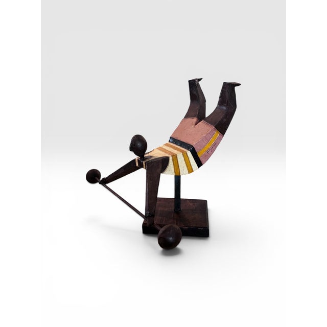 1970s Signed Manuel Felguérez Modernist Abstract Figural Sculpture, Mexico, Circa 1970 For Sale - Image 5 of 12