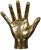Mid-Century Modern NOIR Open Hand, Brass For Sale - Image 3 of 3
