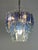 Vintage chandelier in colored Murano glass in the style of Zero Quattro, 1970s. Intact and in good condition, metal...