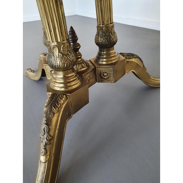 Marble coffee table from the 1960s, the top is made of Italian marble with beautiful colours and patterns (no damage to...