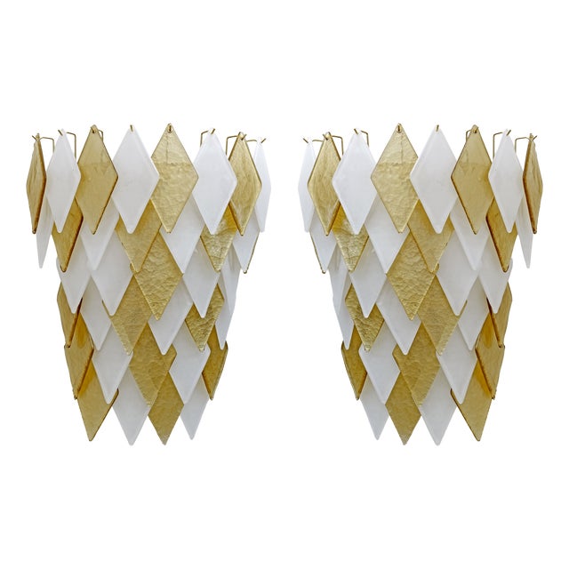 Italian Modern Murano Glass Sconces, 2000, Set of 2 For Sale