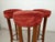 Maroon Art Deco Bar Stools, 1920s, Set of 3 For Sale - Image 8 of 17