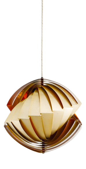 Danish Mid-Century Tivoli Brass Pendant by Louis Weisdorf for Lyfa Denmark, 1960s