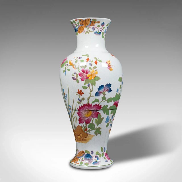 1920s 1920s Antique English Ceramic Baluster Posy Vase For Sale - Image 5 of 13