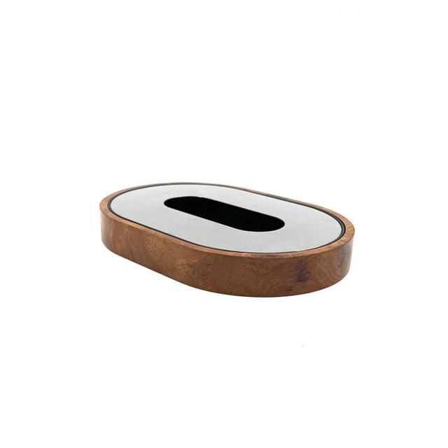 Wood Mid-Century Olive Wood Ashtray, Italy Ca. 1970 For Sale - Image 7 of 17