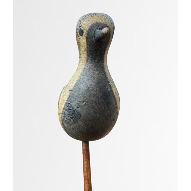 Signed Mark S. McNair Black-Bellied Plover Shorebird Carving For Sale - Image 4 of 9