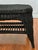 French Small Wicker Woven Coffee Table in Black With Lower Rattan Shelf, C. 1970 For Sale - Image 13 of 16