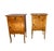 A Pair of French Provincial Nightstands. This charming pair of nightstands are have a warm honey-amber patina with...