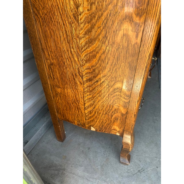 Late 19th Century Antique Serpentine Highboy Dresser For Sale - Image 5 of 8