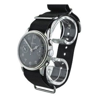 Swiss Stainless Steel Chronograph from Lemania, 1940 For Sale