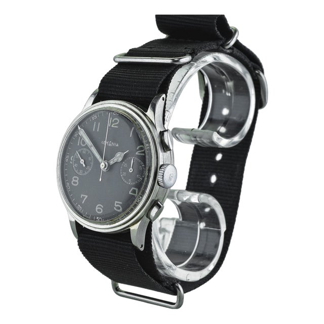Swiss Stainless Steel Chronograph from Lemania, 1940 For Sale