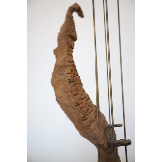 Midcentury Cat Tail and Driftwood Witco Style Sculpture For Sale - Image 11 of 14