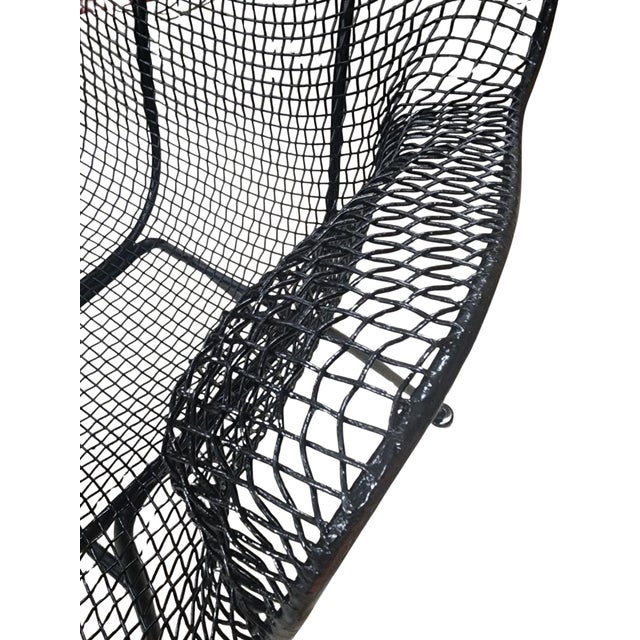 1950s Mid Century Russell Woodard "Sculptura" Wire Patio Armchair For Sale - Image 17 of 17