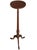 A beautiful dark wood handcrafted plant stand/ wine table. Brass plaque on the underside of the top plate says,...