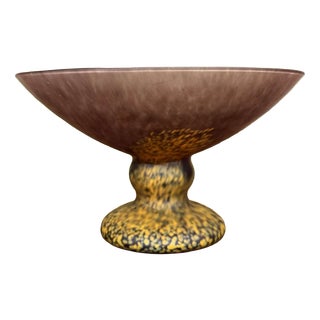 Art Deco Style Glass Paste Bowl, 1950s For Sale